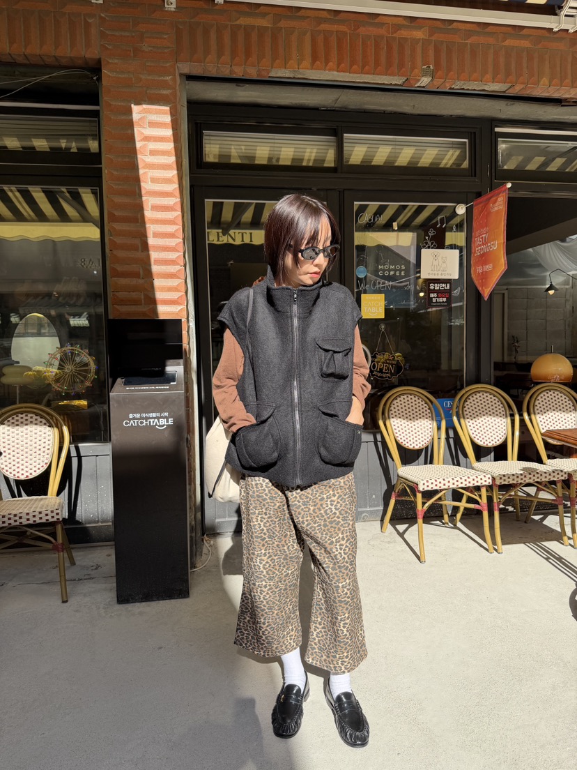 FRANC—L韓國代購女裝新品休閑時尚熱賣推薦馬甲不含內搭FRANC馬甲