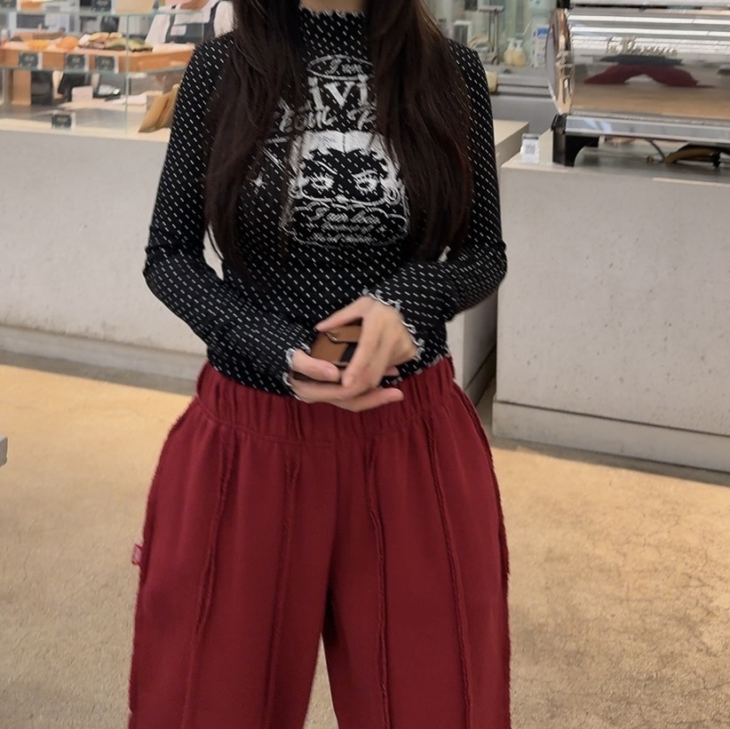 SEOUL PALETTE-Q東大門直郵女士新款時尚人氣推薦長袖T恤SEOUL PALETTE-Q長袖T恤