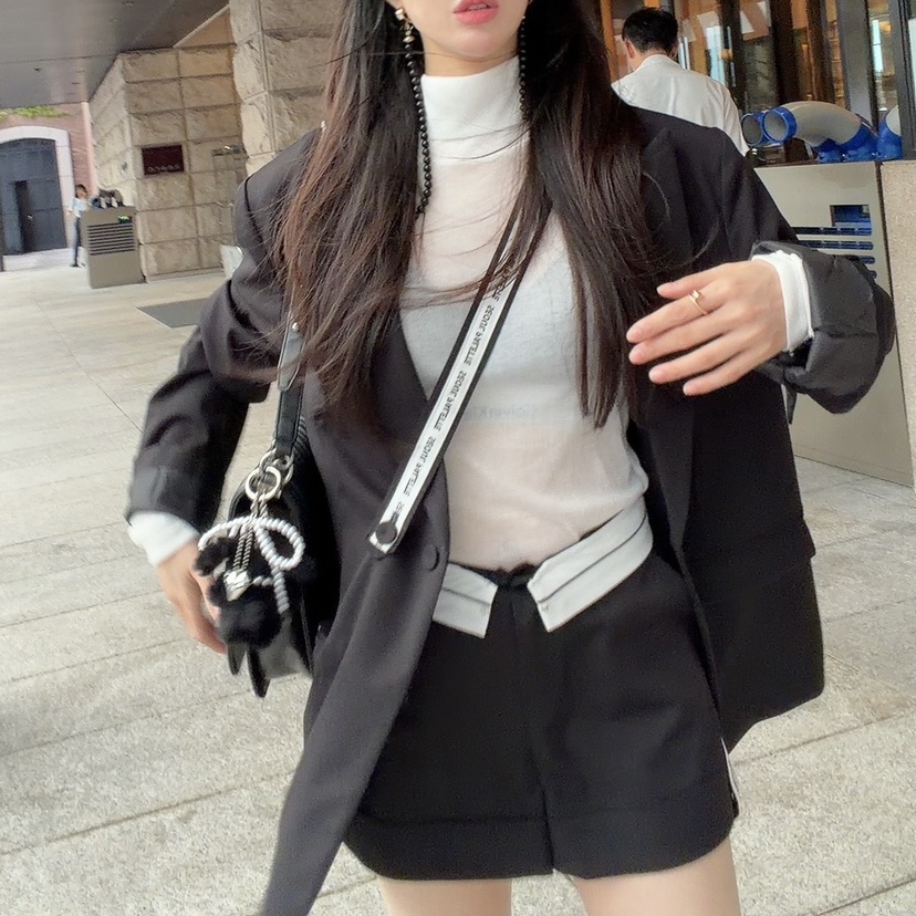 SEOUL PALETTE-Q韓國代購女裝新品真品休閑西裝西服腰帶SEOUL PALETTE-Q西裝/西服