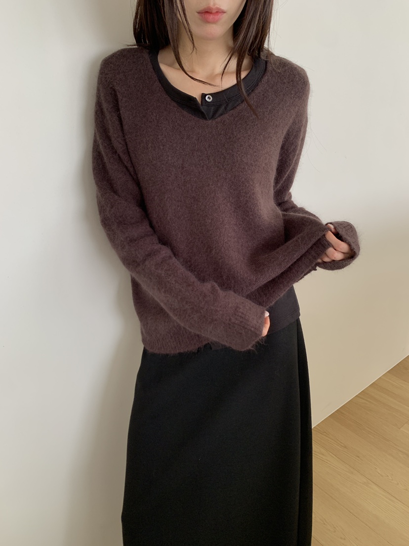 LE RIVE東大門直郵女裝新款熱賣休閑人氣針織衫不含內搭LE RIVE針織衫圖色5