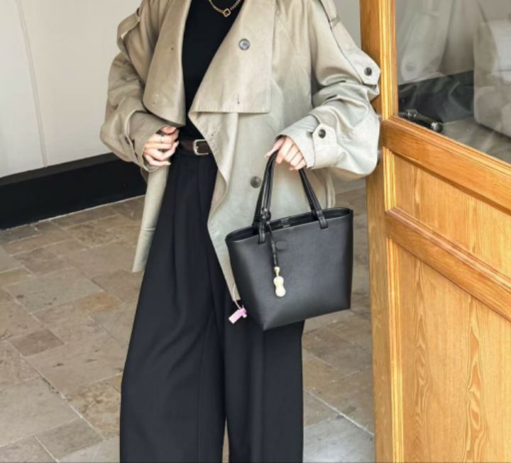 TROUVAILLE東大門實拍女裝新品人氣單肩斜跨包不含掛件牛皮TROUVAILLE單肩/斜跨包