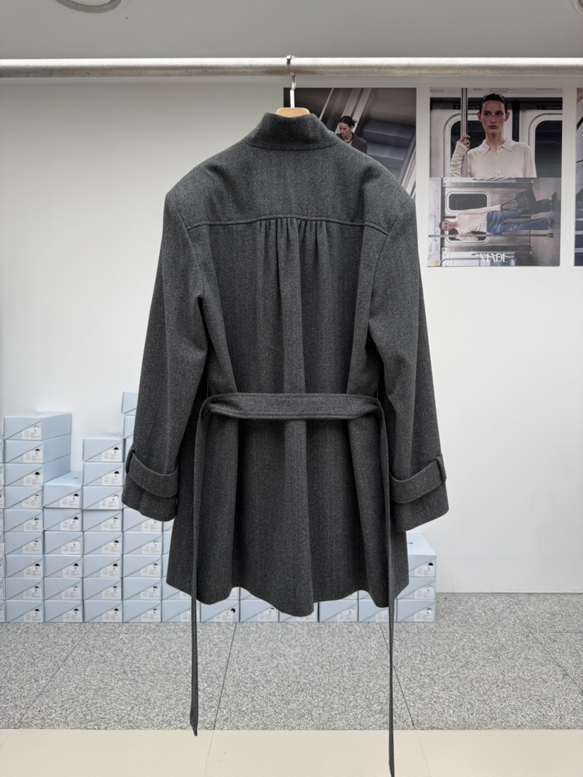 MADE-P東大門實拍女士新品休閑熱賣人氣推薦真品長款風衣MADE-P長款風衣