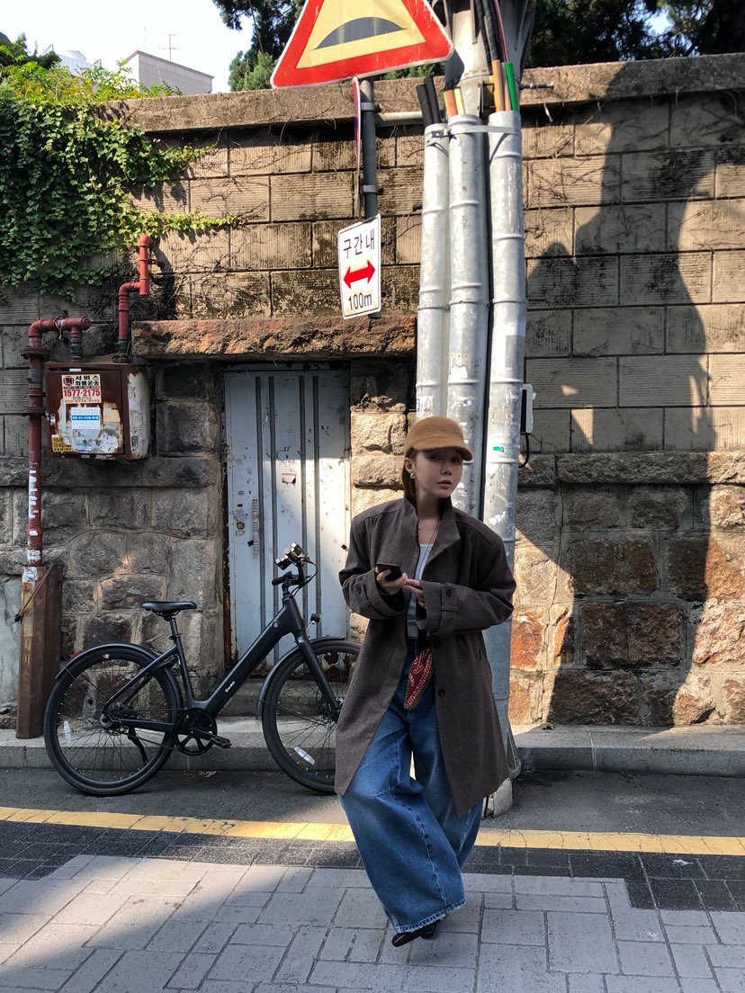 MADE-P東大門實拍女士新品休閑熱賣人氣推薦真品長款風衣MADE-P長款風衣