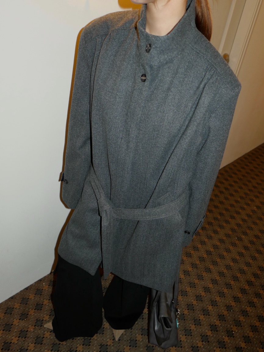 MADE-P東大門實拍女士新品休閑熱賣人氣推薦真品長款風衣MADE-P長款風衣