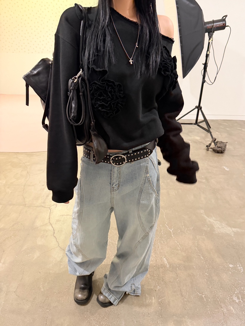SEOLO東大門代購女士新品真品時尚熱賣推薦人氣休閑牛仔褲Seolo seoul牛仔褲