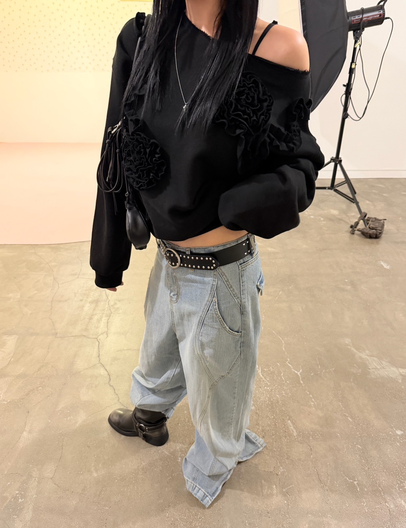 SEOLO東大門代購女士新品真品時尚熱賣推薦人氣休閑牛仔褲Seolo seoul牛仔褲