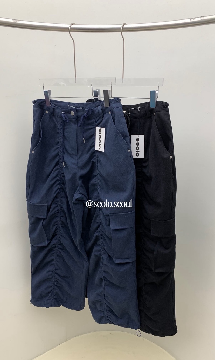 SEOLO東大門代購女裝新品真品人氣熱賣推薦時尚休閑褲褶皺Seolo seoul休閑褲