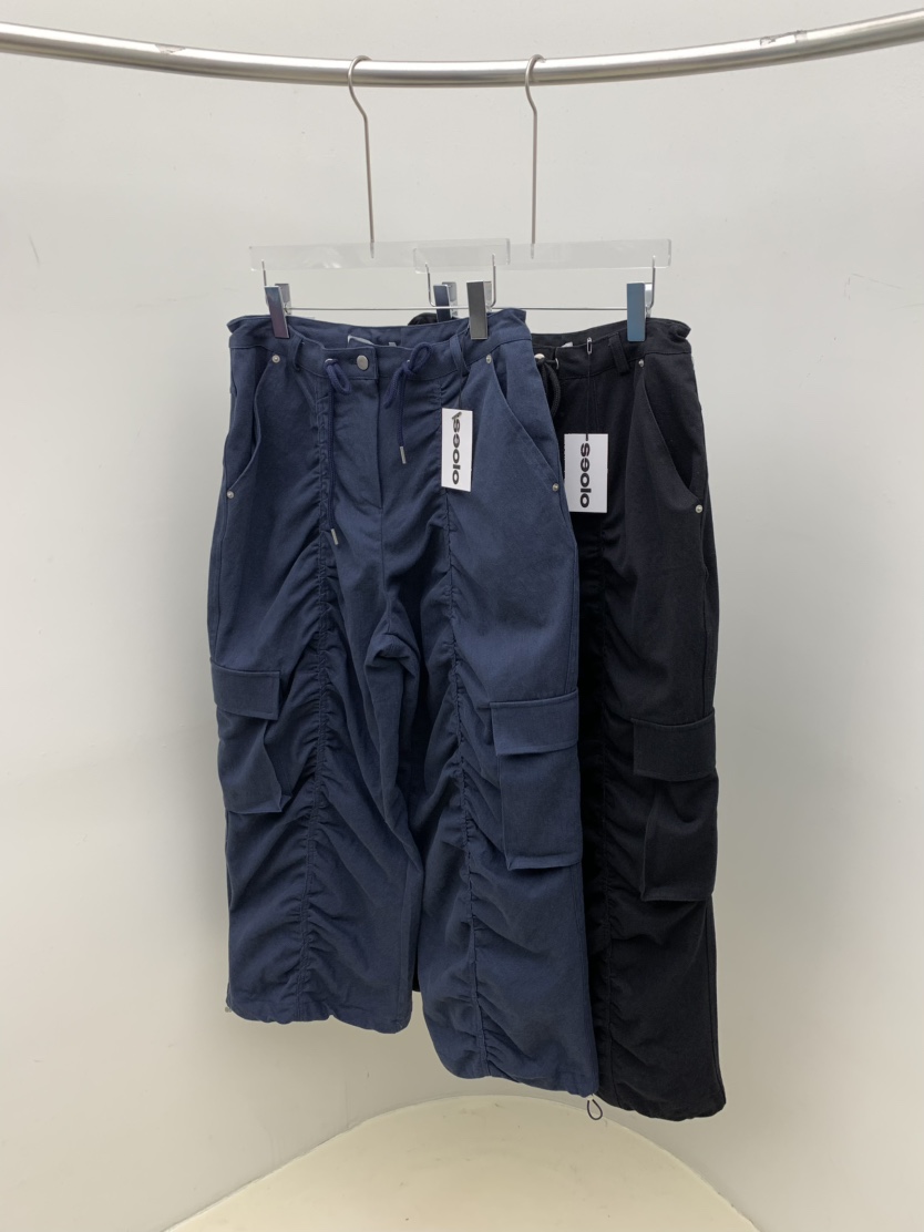 SEOLO東大門代購女裝新品真品人氣熱賣推薦時尚休閑褲褶皺Seolo seoul休閑褲