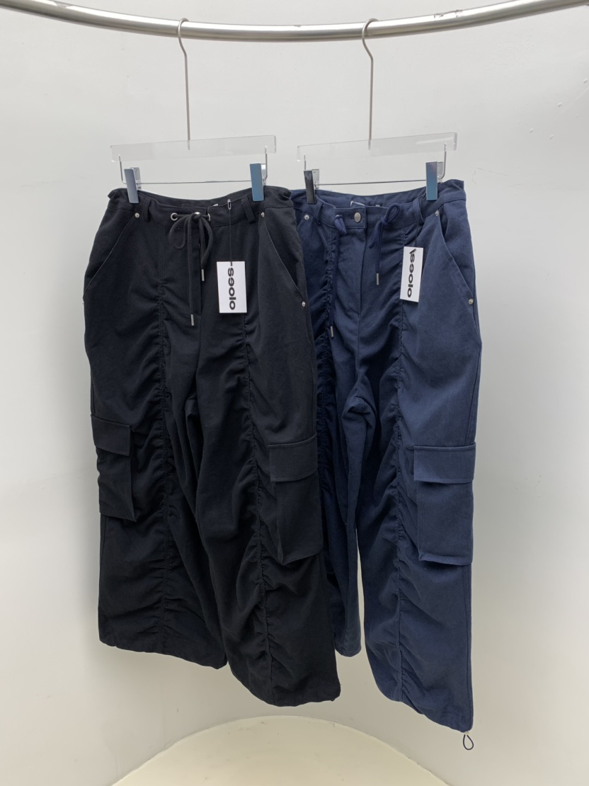 SEOLO東大門代購女裝新品真品人氣熱賣推薦時尚休閑褲褶皺Seolo seoul休閑褲