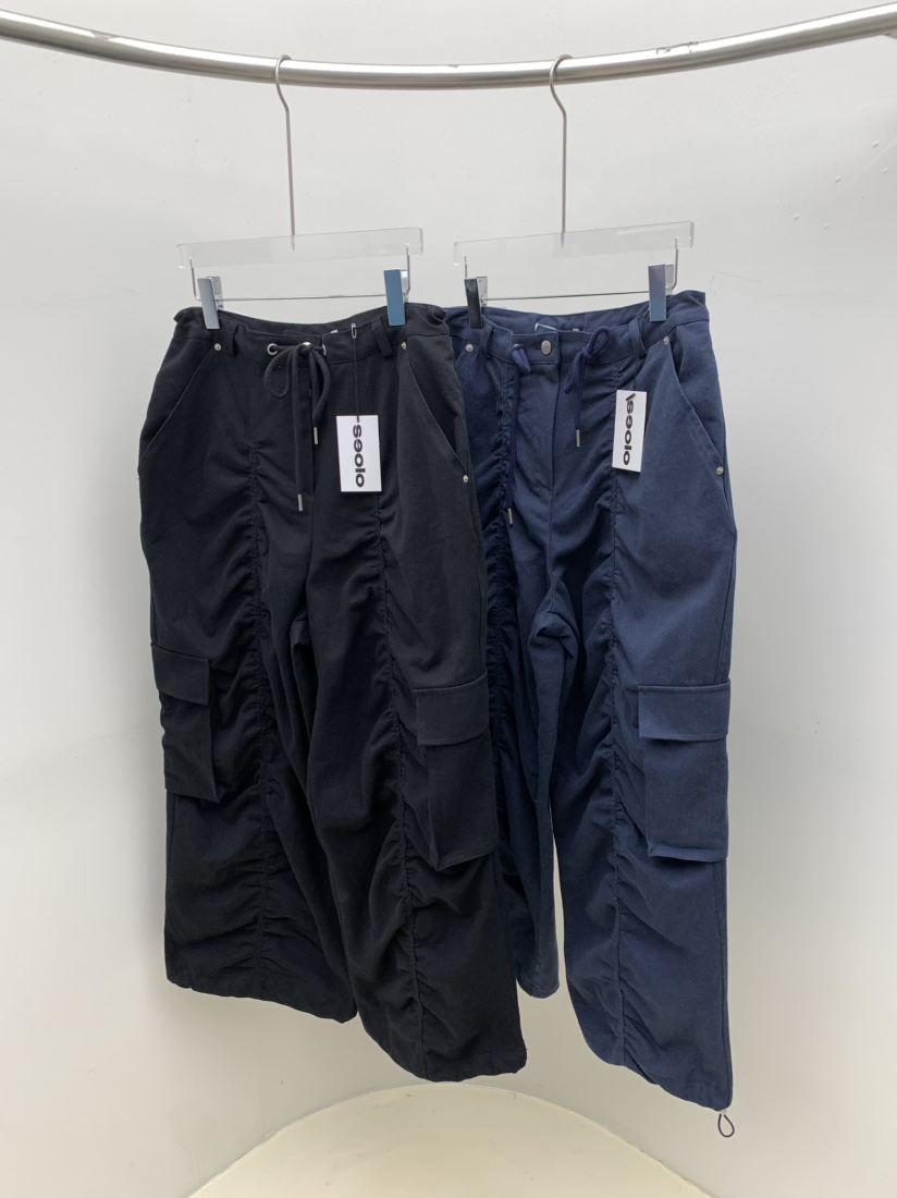 SEOLO東大門代購女裝新品真品人氣熱賣推薦時尚休閑褲褶皺Seolo seoul休閑褲