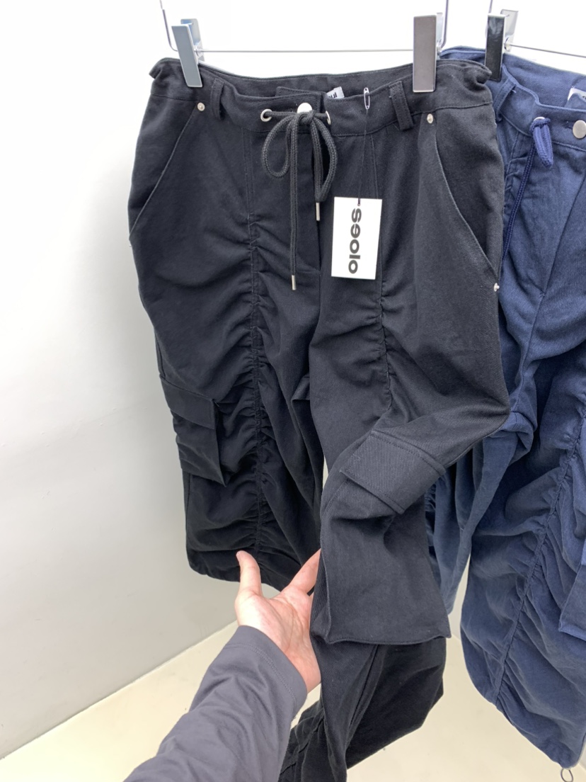 SEOLO東大門代購女裝新品真品人氣熱賣推薦時尚休閑褲褶皺Seolo seoul休閑褲