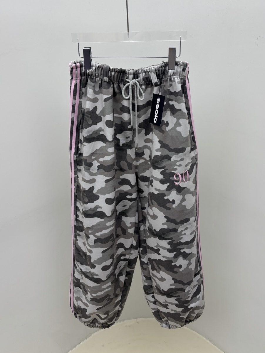SEOLO東大門實拍女士新品時尚推薦真品人氣休閑褲刺繡迷彩Seolo seoul休閑褲圖色1