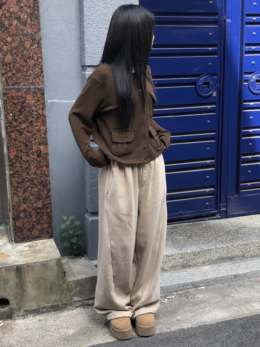 ONDO-P韓國代購女裝新款真品推薦休閑人氣熱賣開衫口袋開衫ONDO-P開衫