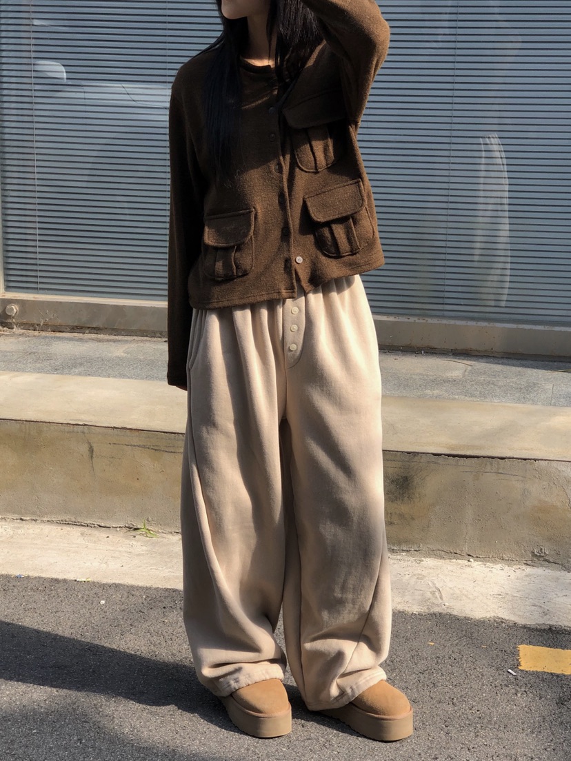 ONDO-P韓國代購女裝新款真品推薦休閑人氣熱賣開衫口袋開衫ONDO-P開衫