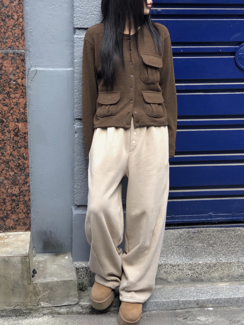 ONDO-P韓國代購女裝新款真品推薦休閑人氣熱賣開衫口袋開衫ONDO-P開衫