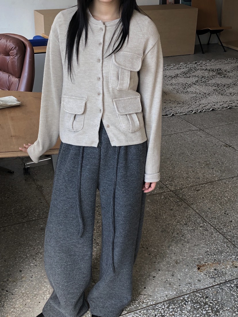 ONDO-P韓國代購女裝新款真品推薦休閑人氣熱賣開衫口袋開衫ONDO-P開衫圖色2