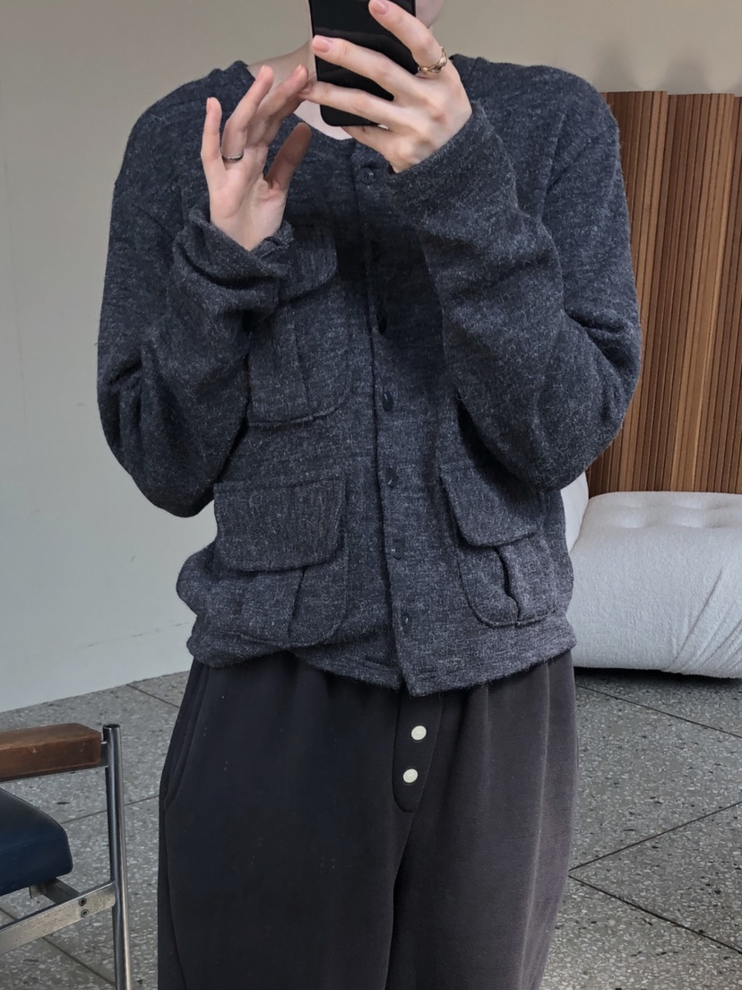 ONDO-P韓國代購女裝新款真品推薦休閑人氣熱賣開衫口袋開衫ONDO-P開衫圖色3