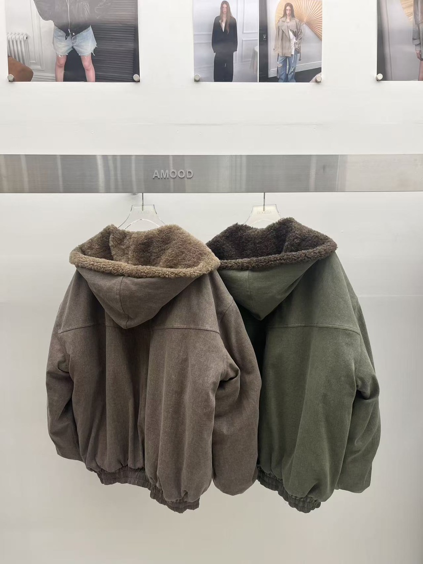 AMOOD韓國直郵女士新品人氣熱賣真品休閑推薦時尚夾克水洗AMOOD夾克