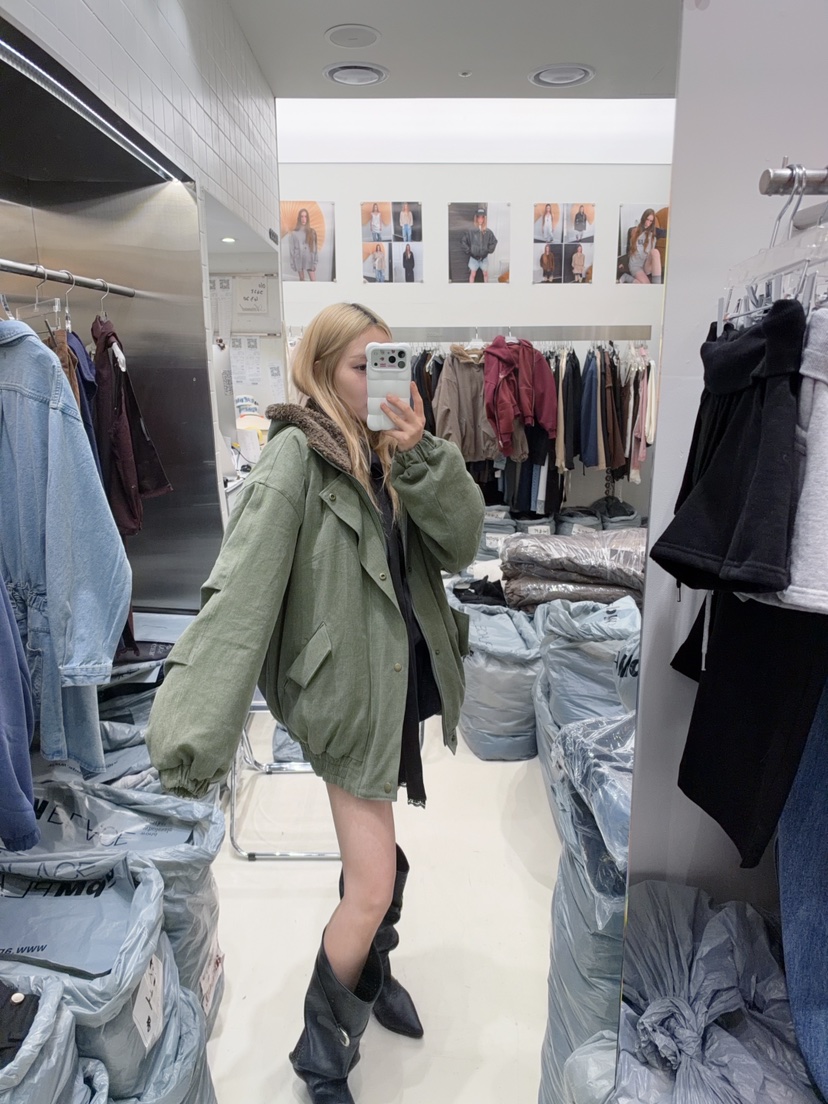 AMOOD韓國直郵女士新品人氣熱賣真品休閑推薦時尚夾克水洗AMOOD夾克