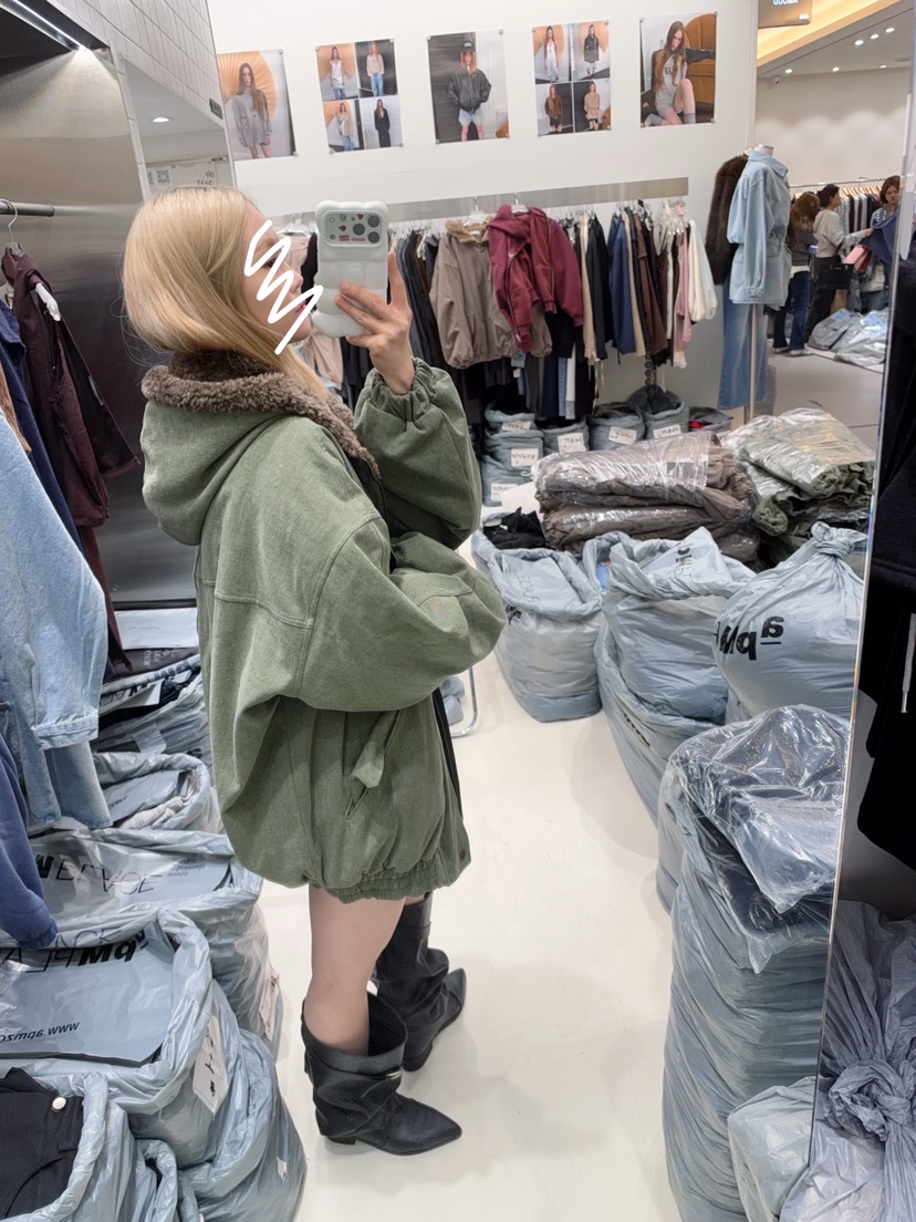AMOOD韓國直郵女士新品人氣熱賣真品休閑推薦時尚夾克水洗AMOOD夾克