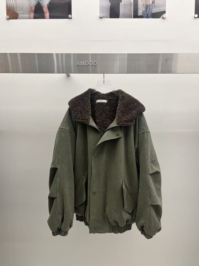 AMOOD韓國直郵女士新品人氣熱賣真品休閑推薦時尚夾克水洗AMOOD夾克圖色1