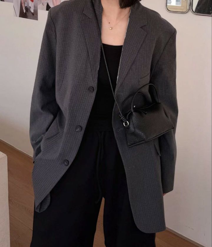 TROUVAILLE韓國代購女士新品休閑人氣推薦單肩斜跨包羊皮TROUVAILLE單肩/斜跨包