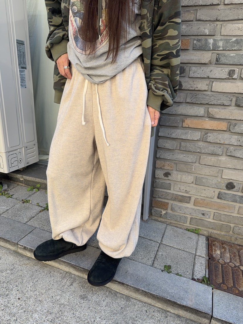 SUNDER MARKET韓國直郵女士新款真品人氣休閑褲羊毛針織SUNDER MARKET休閑褲