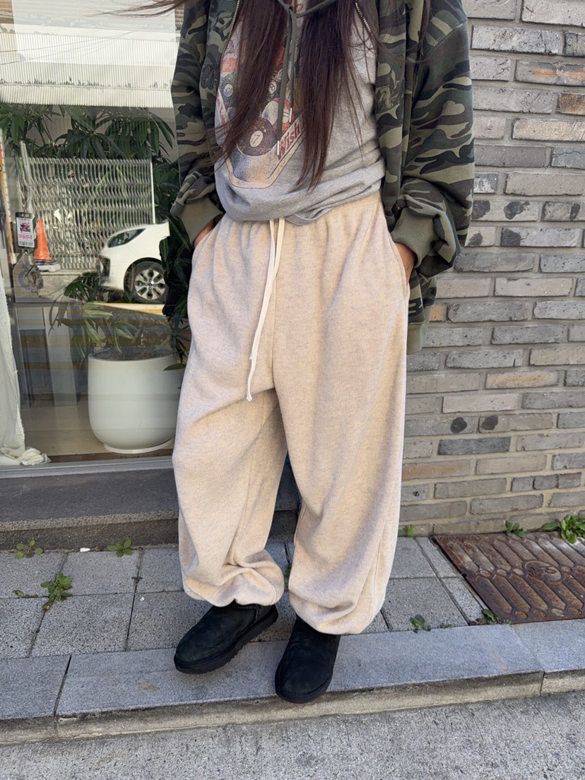 SUNDER MARKET韓國直郵女士新款真品人氣休閑褲羊毛針織SUNDER MARKET休閑褲圖色3