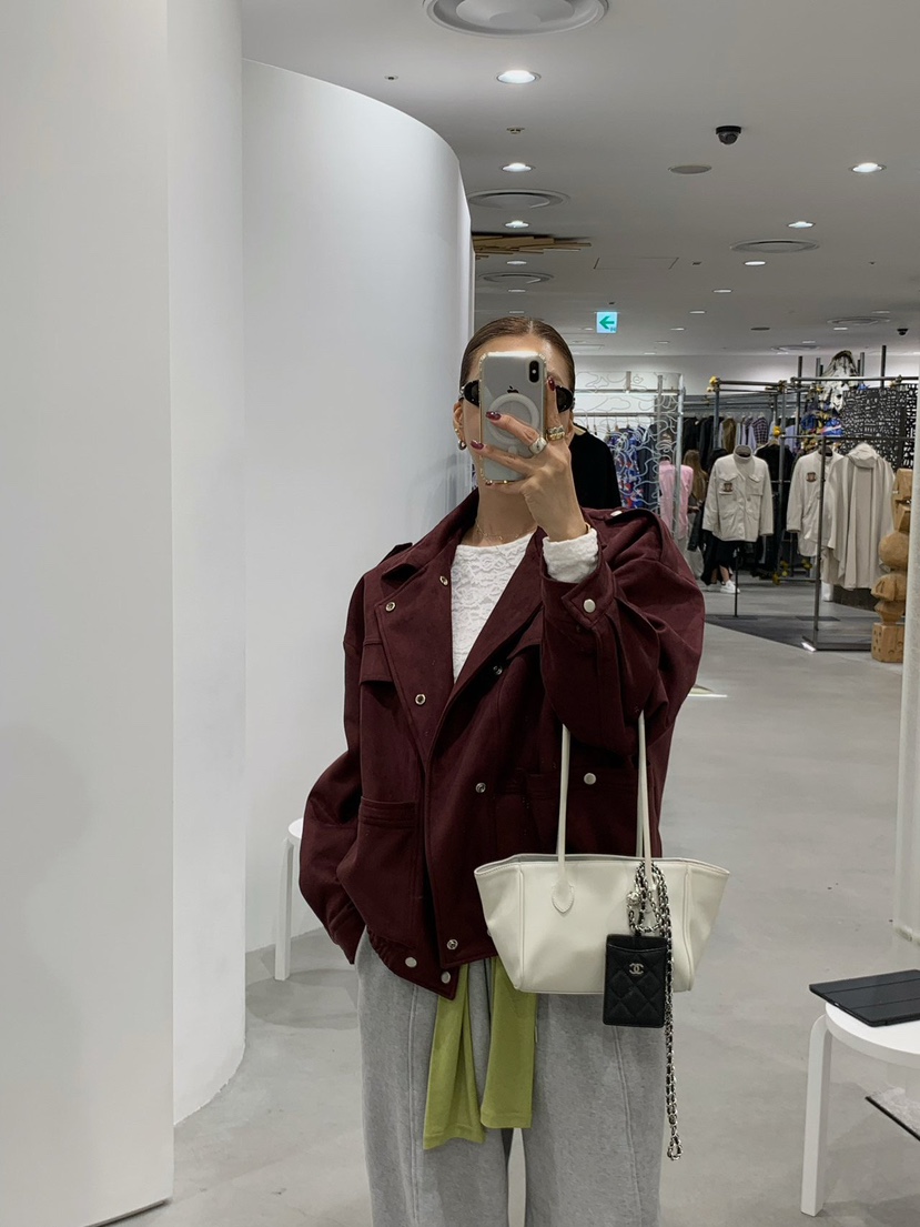 REVE CITE-L東大門實拍女士新品真品夾克不含內搭絨面革REVE CITE-L夾克