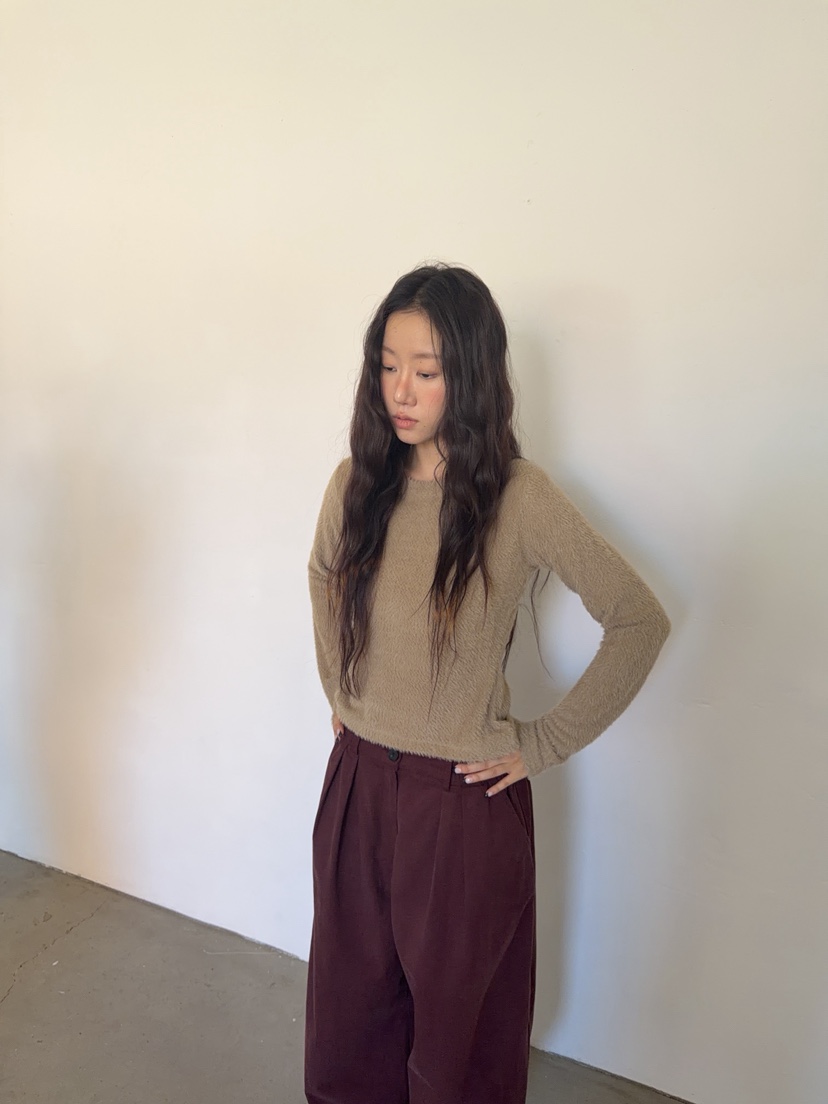 SUNDER MARKET韓國直郵女士新品休閑人氣熱賣真品長袖T恤SUNDER MARKET長袖T恤圖色2