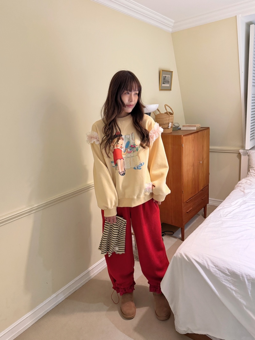BOUTIQUE-L東大門直郵女士新款真品熱賣時尚推薦人氣衛衣BOUTIQUE-L衛衣圖色1