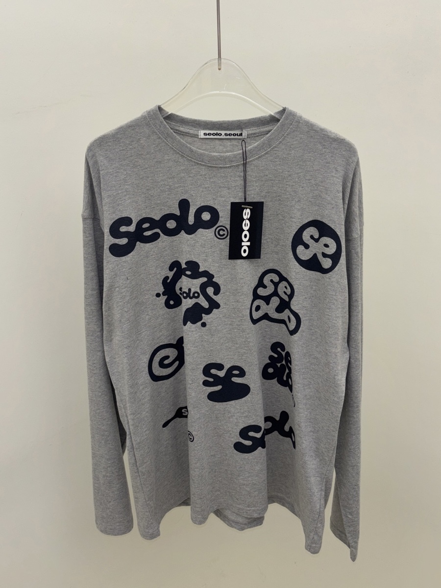 SEOLO東大門直郵女士新品休閑推薦人氣時尚熱賣真品長袖T恤Seolo seoul長袖T恤