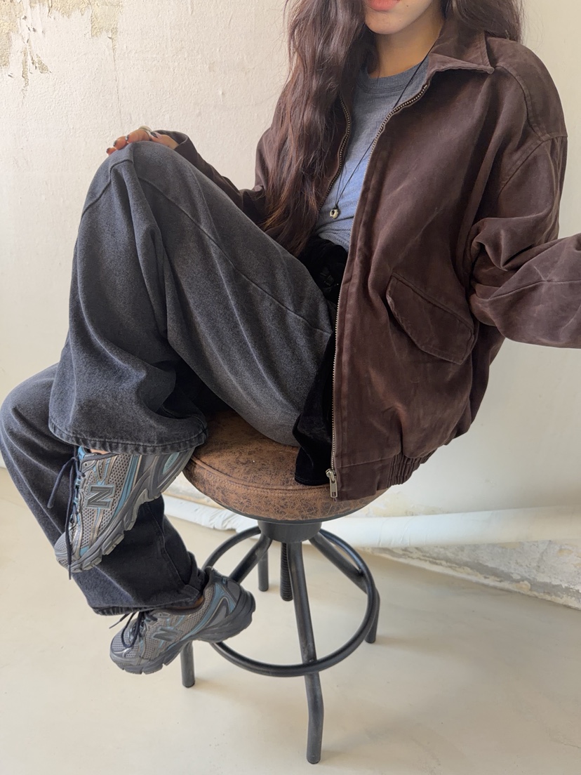 SUNDER MARKET東大門實拍女裝新品真品熱賣推薦夾克天鵝絨SUNDER MARKET夾克