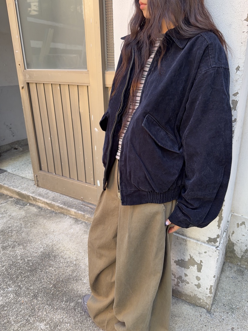 SUNDER MARKET東大門實拍女裝新品真品熱賣推薦夾克天鵝絨SUNDER MARKET夾克