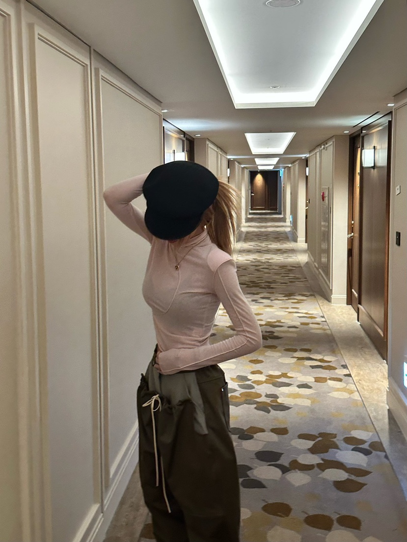 ZEROZERO東大門實拍女裝新品時尚休閑人氣推薦長袖T恤高領ZEROZERO長袖T恤