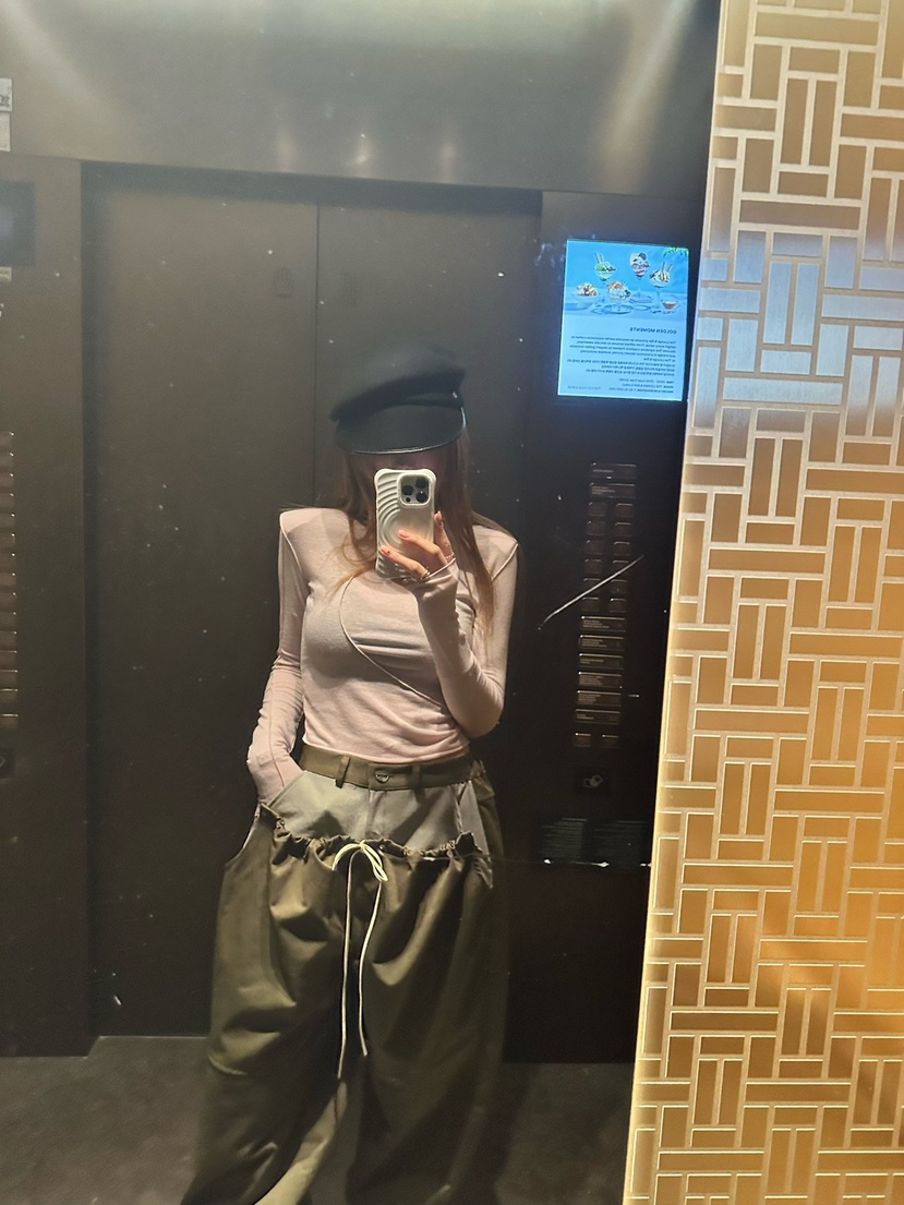 ZEROZERO東大門實拍女裝新品時尚休閑人氣推薦長袖T恤高領ZEROZERO長袖T恤