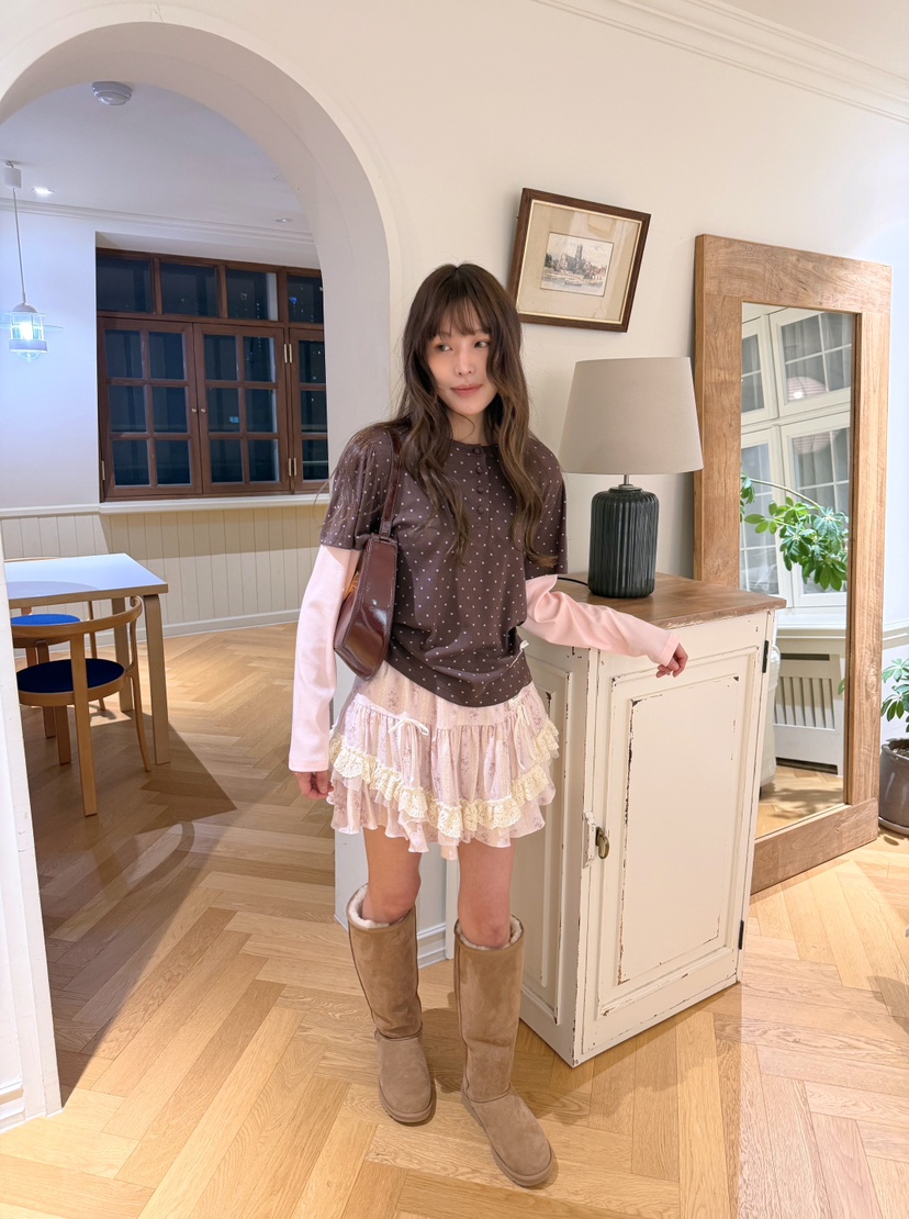 BOUTIQUE-L韓國代購女士新品真品休閑時尚熱賣推薦人氣短裙BOUTIQUE-L短裙