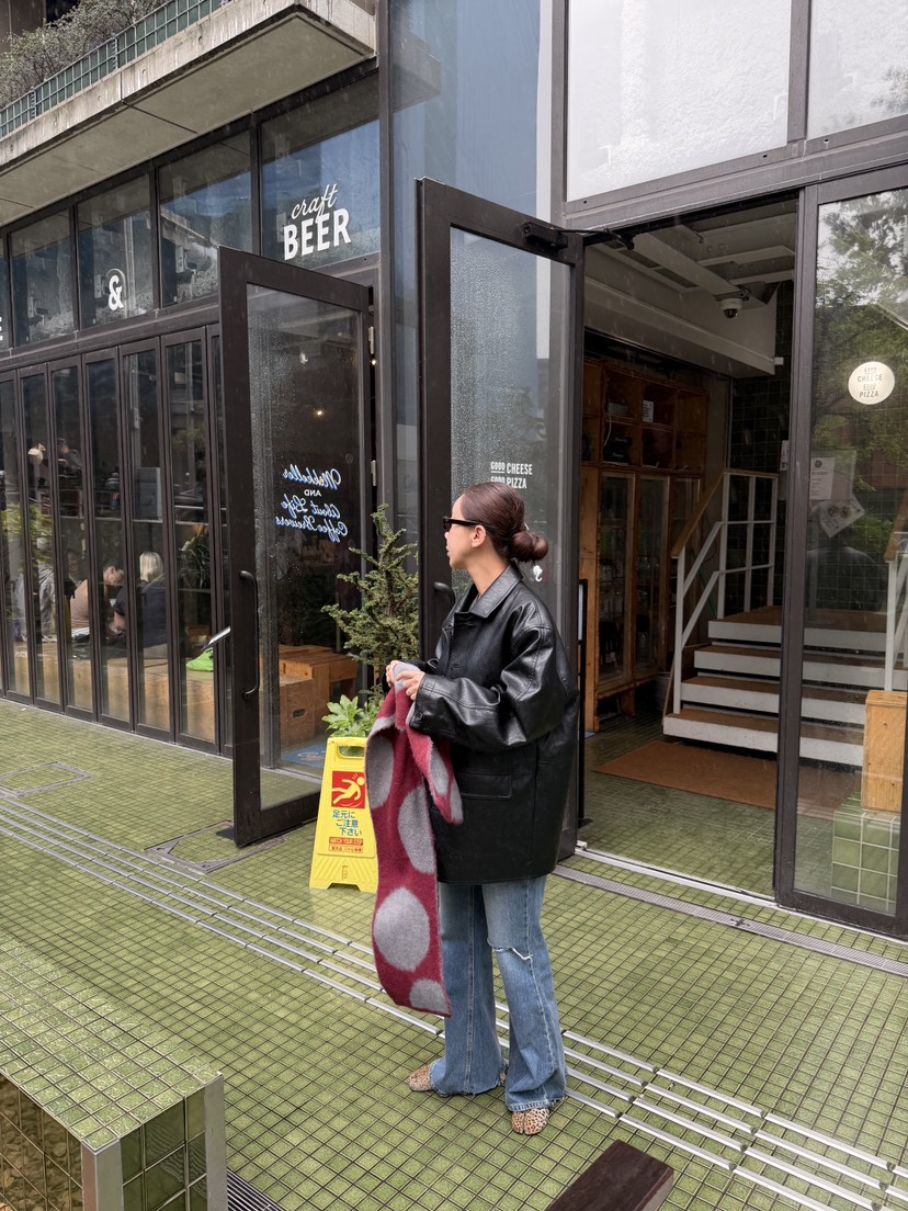 SUNDER MARKET東大門直郵女士新款真品推薦皮衣皮革格紋SUNDER MARKET皮衣