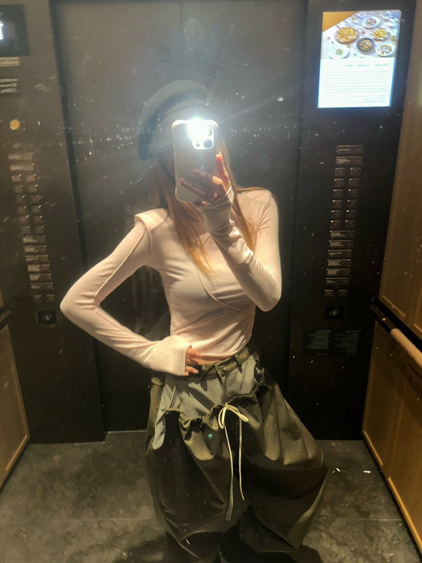 ZEROZERO韓國代購女士新款推薦熱賣真品人氣時尚休閑褲撞色ZEROZERO休閑褲