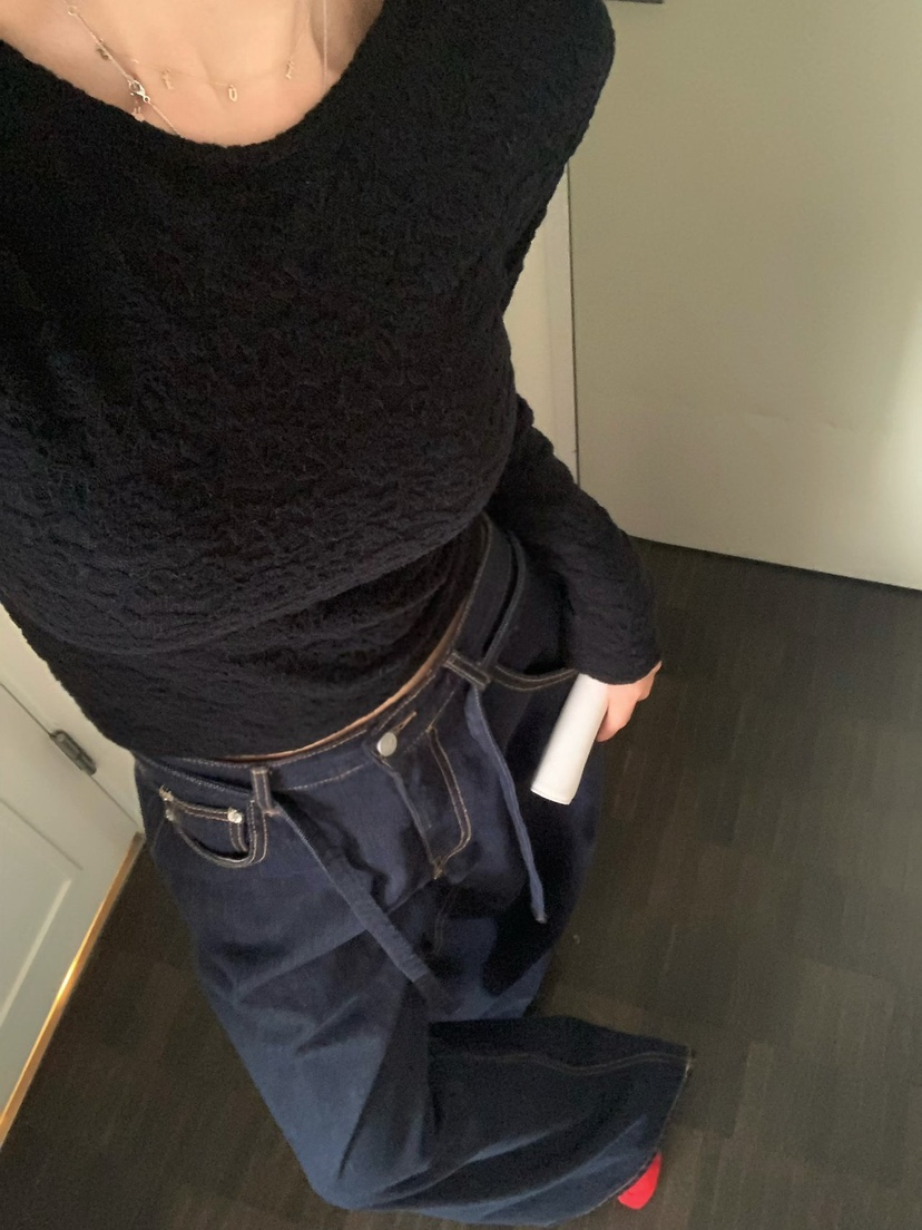 REVE CITE-L東大門實拍女士新品真品推薦長袖T恤抓絨蕾絲REVE CITE-L長袖T恤