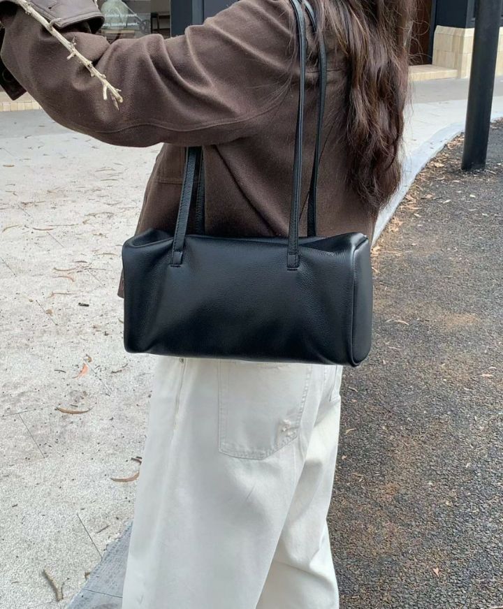 TROUVAILLE韓國代購女裝新款熱賣休閑人氣單肩斜跨包牛皮TROUVAILLE單肩/斜跨包圖色2