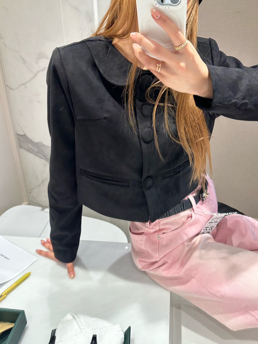 ZEROZERO韓國直郵女裝新款熱賣人氣推薦時尚夾克絨面革蓬松ZEROZERO夾克