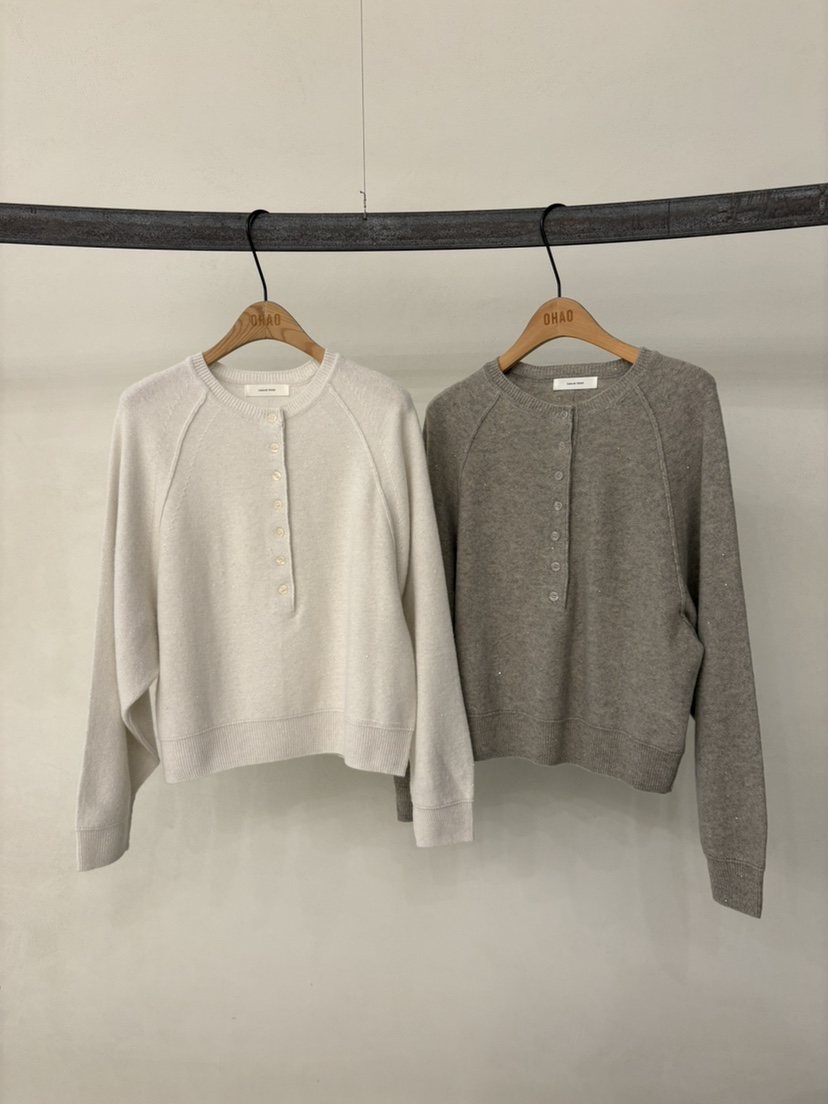 OHAO韓國代購女裝新品人氣時尚推薦真品熱賣休閑針織衫OHAO/HA MONG針織衫
