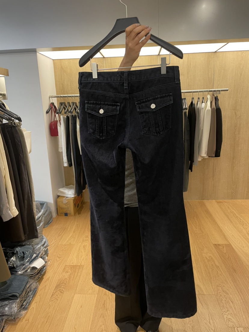 LEFANCY東大門直郵女裝新品真品推薦人氣休閑牛仔褲天鵝絨LEFANCY牛仔褲