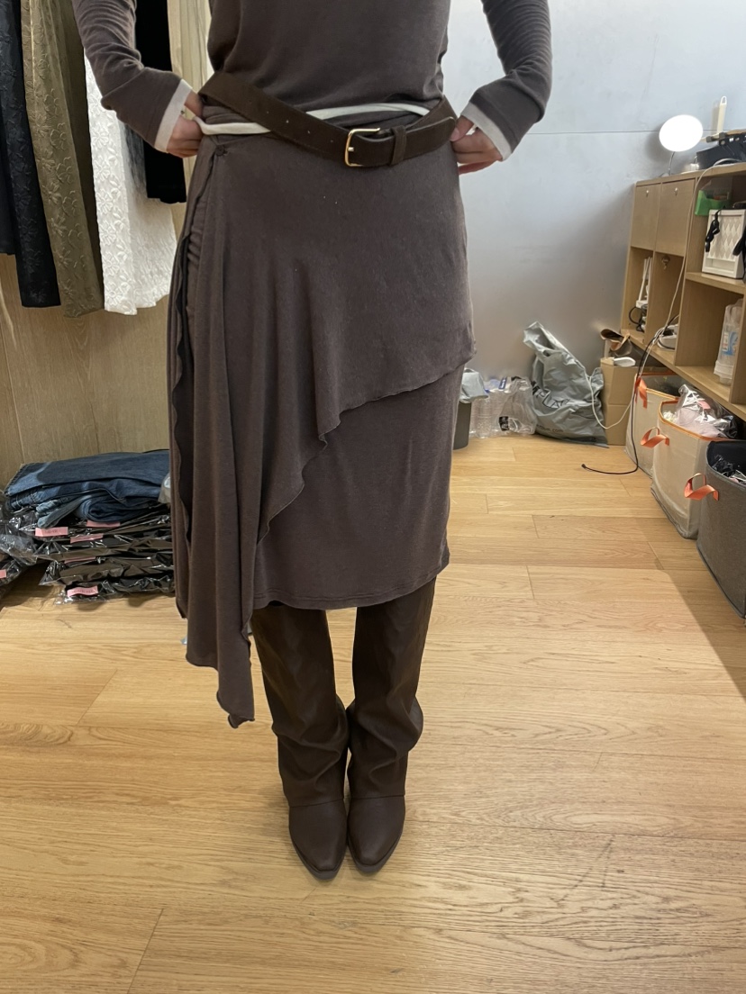 LEFANCY東大門實拍女士新款真品時尚半身裙中短裙不含腰帶LEFANCY半身裙/中短裙圖色1