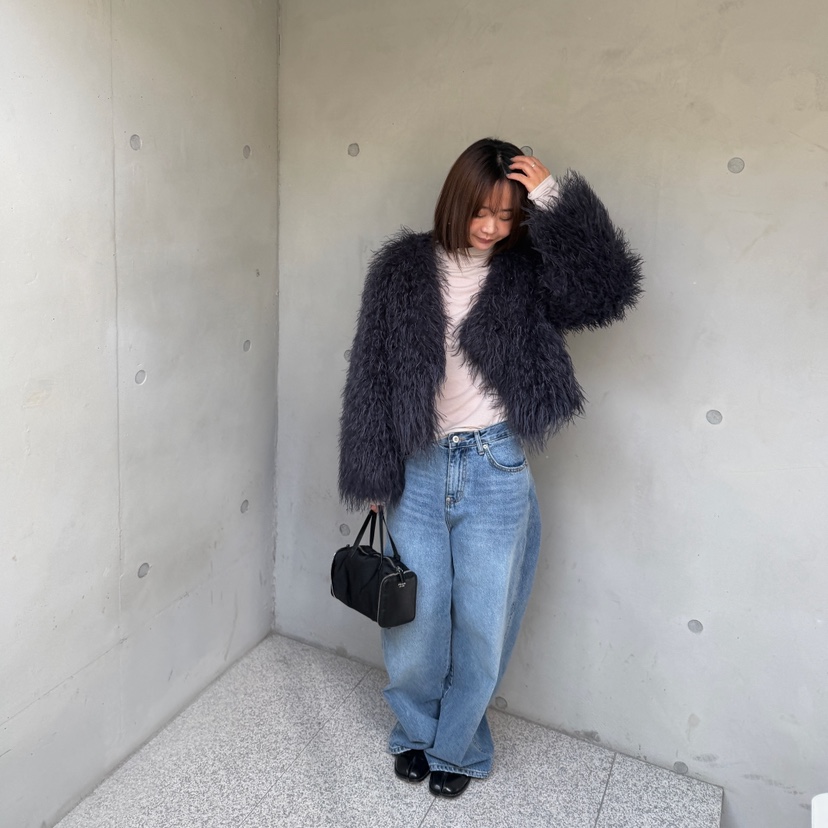 OLI EDIT東大門直郵女裝新品推薦真品短款大衣不含內搭開衫OLI EDIT短款大衣
