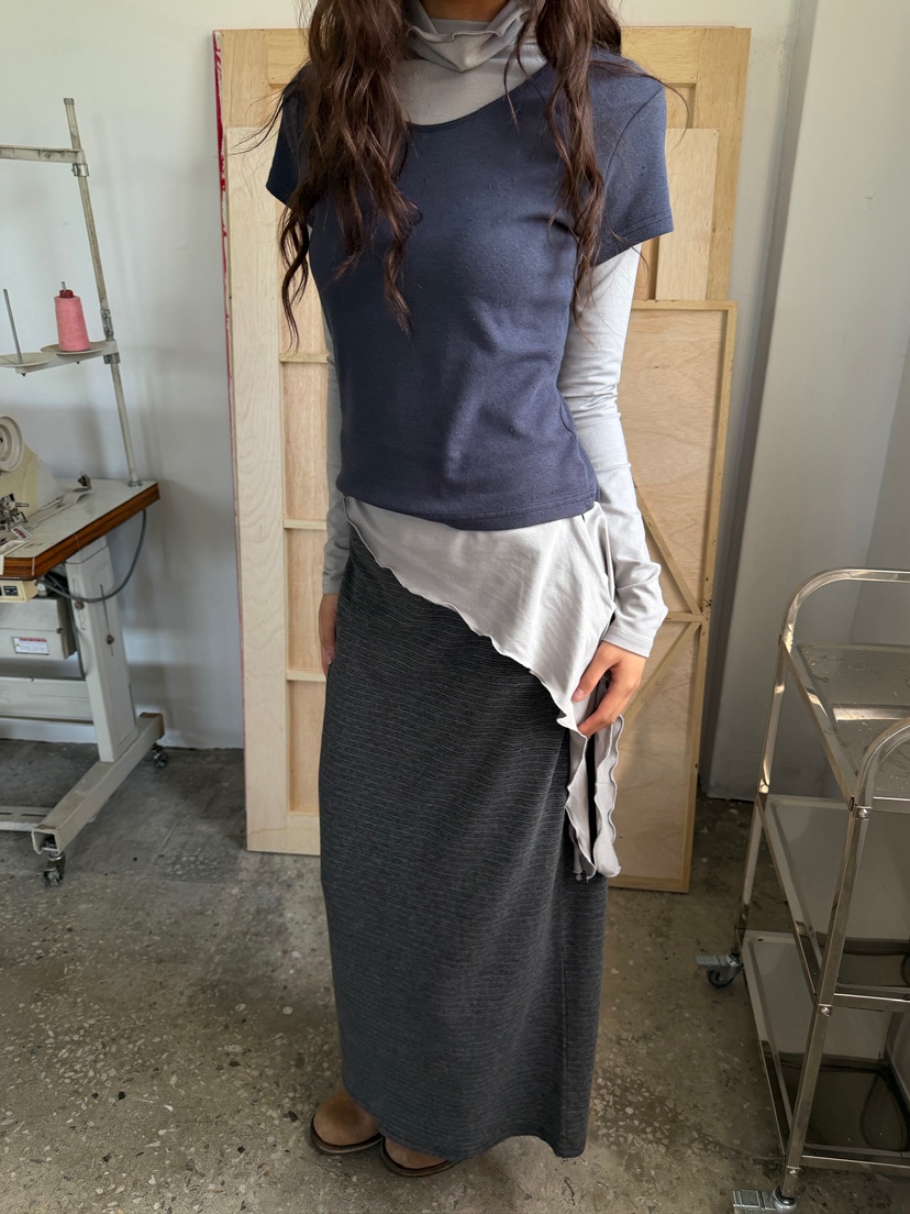 AWESOME SAUCE東大門直郵女裝新品熱賣休閑推薦真品長裙AWESOME SAUCE長裙