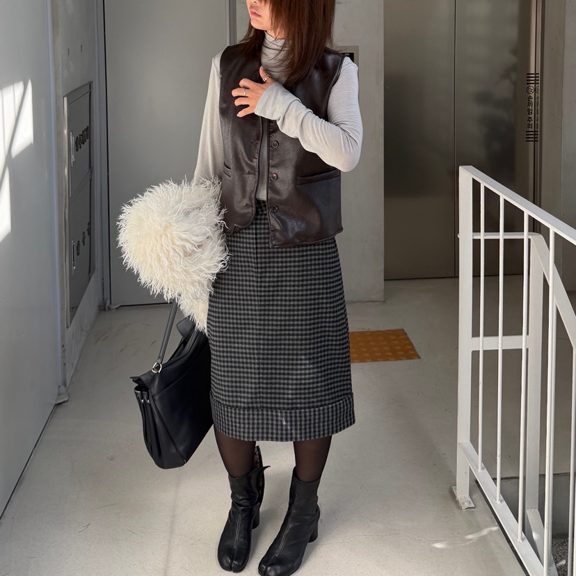 OLI EDIT東大門實拍女士新款推薦人氣真品熱賣半身裙中短裙OLI EDIT半身裙/中短裙