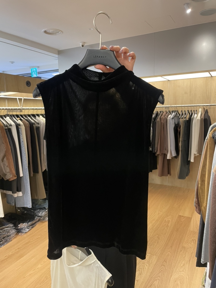 LEFANCY東大門代購女士新品真品人氣休閑吊帶背心天鵝絨無袖LEFANCY吊帶/背心圖色2