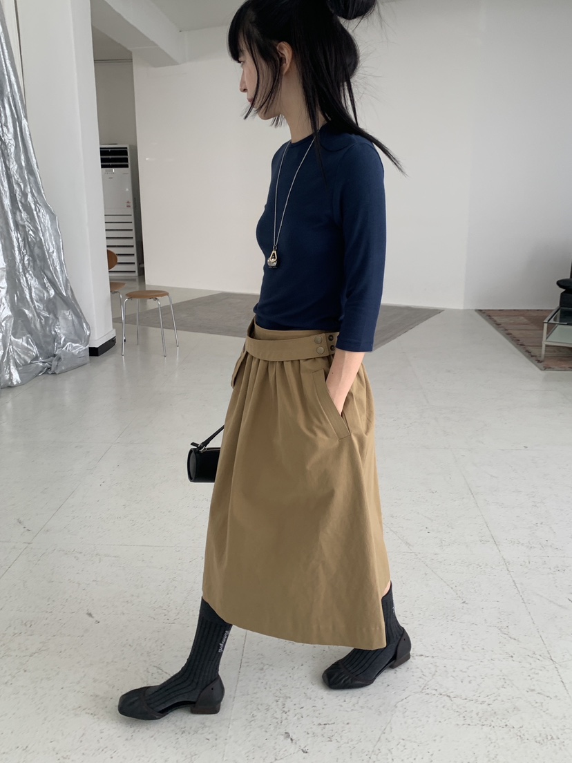LOGARDEN東大門代購女裝新款真品熱賣推薦時尚長袖T恤波紋LO GARDEN長袖T恤